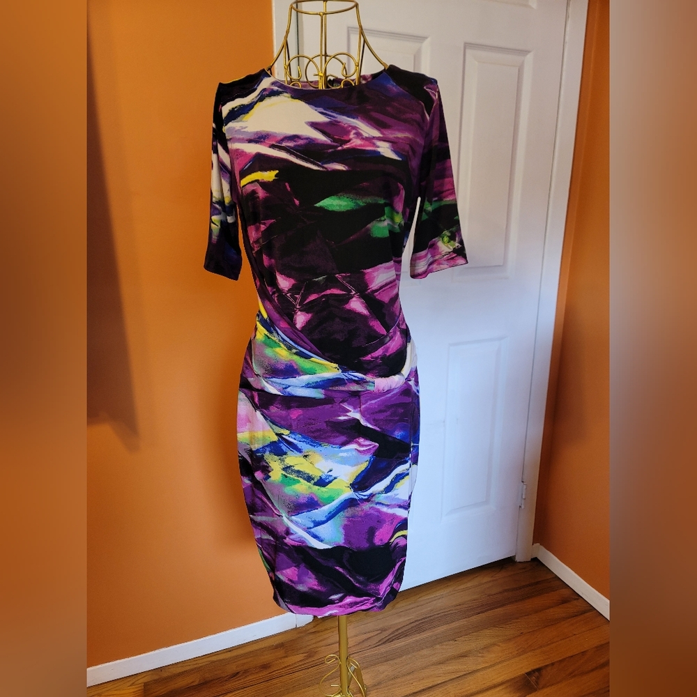 Vibrant Abstract Print Skirt